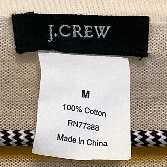 J Crew| Lightweight Striped Sweater 100% Cotton Beachy, Travel, Classic Medium - Picture 3 of 10